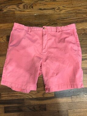 Vineyard Vines Men's Flat Front Shorts in Coral